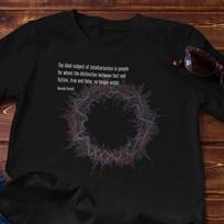 Philosophy T-Shirt | Hannah Arendt - Distinguish Between Truth and Falsehood - Cotton Tee 2XL