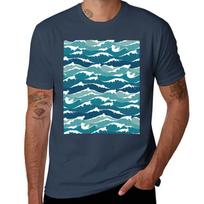 Cat Landscape 135 Cat Waves Tshirt Sports Casual Breathable Tee Shirt S