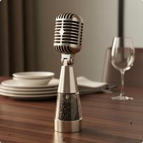 Pepper Mill Shaker Gift Idea MIC Shaped Seasoning Decorative Design Novelty