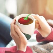 Strawberry Shape Design Silicone Tea Infuser Food Grade Silicone Tea Filter  For Office
