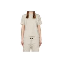 Fear Of God Essentials Ss22 Short Sleeve T-Shirt Wheat Logo Round Neck Women T-Shirts FOG-SS22-280 L