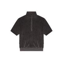 Fear Of God Essentials Ss22 Velour Mockneck Half-Zip Sweatshirt Women Tops Iron FOG-SS22-354 M