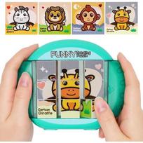 4IN1 besisukantis dėlionė vaikams Fidget žaislai 3 4 5 6 7 8 metų amžiaus 4 dėlionės viename Smulkiosios motorikos įgūdžiai, Dovana berniukams ir mergaitėms nuo 3 metų