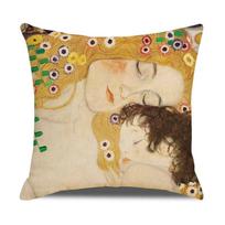 Vintage Art Cushion Cover Van Gogh Oil Painting Pillowcase Living Room Sofa Decoration 12x12Inch