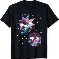 Rick and Morty Space Heads T-Shirt S juoda