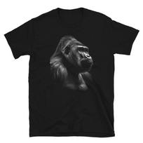 Gorilla Silverback T-shirt Silver Back Jungle King Design Unisex Tshirt 3XL