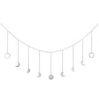 Moon Pendant Metal 3D Moon Phase Home Decoration for Bedroom  Office Decor