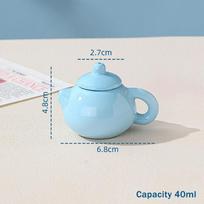 Mini Kung Fu Tea Tea Teapot Teacup Chinese Ceramic Kettle Home Decoration Coffee Cup Cute Teaware Desktop Ornaments