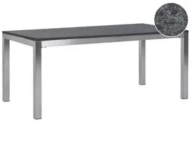 Sodo stalas GROSSETO 180 cm 90 cm degintas granitas grafito spalvos