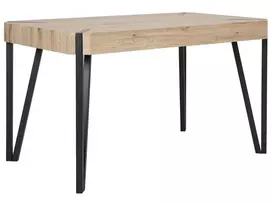 Valgomojo stalas CAMBELL šviesiai rudas 130 cm 80 cm