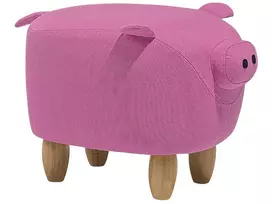 Gyvūno formos pufas PIGGY rausvas