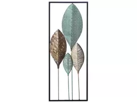 Sienų dekoracija Lapas PLATINUM metalinė 75 cm spalvota