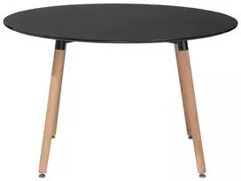 Valgomojo stalas BOVIO juodas 120 cm