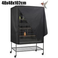 Breathe Easy with This Breathable Black Bird Cage Protective Fabric Cover 48x48x102cm