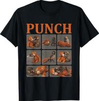 Cute Monkey Punch T-Shirt M