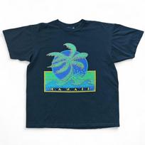Vintage 90s Puff Print Hawaii Palm Tree Nature Ocean Beach Graphic T-shirt XL S