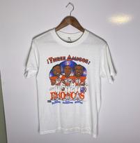 Vtg 80s 1987 Three Amigos Denver Broncos NFL Caricature T-Shirt Size L XXXXL