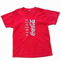 Vintage 90s Red Multilingual Coca-Cola Spanish Italian Graphic T-shirt XL XXXL