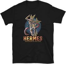Hermes T-Shirt Greek Mythology Tee God of Messenger Deity Apparel Greek Gods Shirt Historical Greek Religion Top XXL