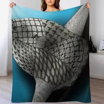 Mola Mola Throw Blanket Soft Bedroom Blanket for Night Sleeping Size: 75*100cm, Weight: 230 GSM