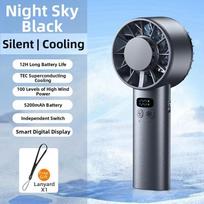 TEC Ice Cooling Handheld Fan 100 Speed Portable Mini Fan NEW High-speed Electric Fan  for Outdoors juoda
