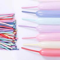 Jingtang Macaron Thickened 100 Long Striped Magic Balloon Shaping Balloon Children's Balloon Decoration with Pump