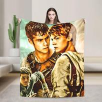 The Maze Runner Blankets Newt X Thomas Picnic Flannel Bedding Throws For Home Decor Super Warm Custom DIY Quality Bedspread Gift Size: 75*100cm, Weight: 230 GSM