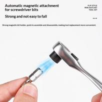 1Set Bike Allen Key Spanner Single-Ended Torque Ratchet Wrench Spanner Screwdriver Set Bicycle Hand Repair Tools