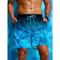 Palm Leaves 3D Print Sport Quick-dry Breathable Men Women Shorts Outdoor Sea Vacation Casual Beach Hawaii Surfing Pants Summer 4XL