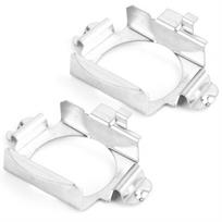 Pair of H7 LED Headlight Bulbs Adapter Retainer Holder for Mercedes ‑ Benz Ford Silver