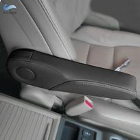 Sėdynės porankio dangtelis, skirtas Honda CRV 2007 2008 2009 Juoda mikropluošto oda dešinės ir kairės automobilio šoninės sėdynės porankio rankenos dangtelio apdaila