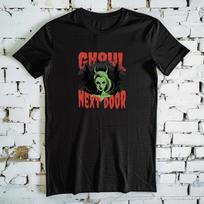 Ghoul Next Door Shirt - gothic shirt, horror t-shirt for spooky season, perfect goth gift, memento mori, funny women’s shirt L