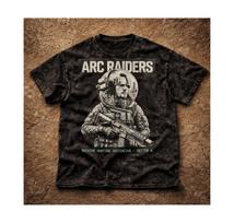Arc Raiders Acid Wash T-Shirt, Sci-Fi Soldier Gamer Tee, Snow Wash Streetwear 3XL