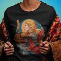 Freya Norse Goddess shirt inspired by Nordic mythology, a spiritual Viking Valkyrie tee perfect for pagan women and mythology lovers 4XL