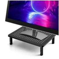 Muling Black Laptop Monitor Stand + Drawer