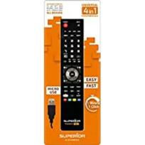 RTV nuotolinio valdymo pultas „Superior“ universalus nuotolinio valdymo pultas 4in1 + USB laidas 4 „Superior“ įrenginiams