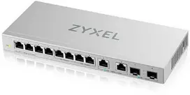 Šakotuvas Tinklo Komutatorius - Zyxel XGS1010-12 Ne-valdomas Gigabit Ethernet (10/100/1000) Pilka
