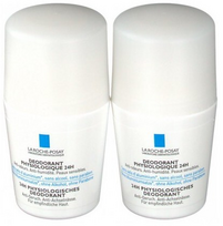 La Roche-Posay 24H Physiological Roll-On Dezodorantas rutulinis dezodorantas, 2 x 50 ml