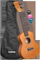 Koncertinė ukulelė Cascha Linden ruda CUC100