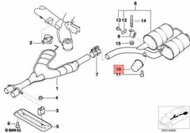 Bmw E39 5 Vibration Absorber Originalus 18301433181
