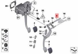 NAUJAS OEM BMW E60 E60N E61 E61N E63 E63N E64 sankabos pedalo kaištis 35306761029