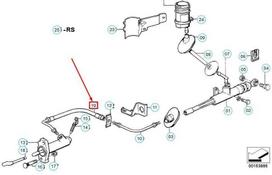 Bmw E30 Druckschlauch Kupplung 1985 1992 Originalus 21521156355