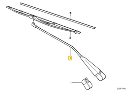 Bmw Kairysis Valytuvo Svirtis 5 E12 61611360321