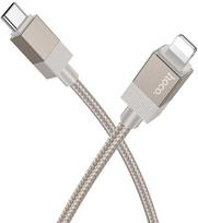 USB C - Lightning kabelis Hoco PD 27W 1 m X110 auksinis