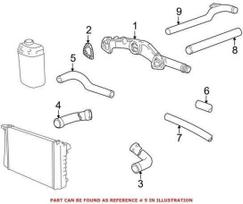 BMW E38 variklio aušinimo skysčio vamzdelis Originalus 11531704194
