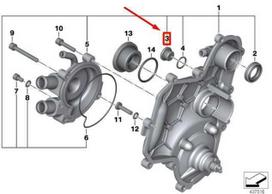 BMW K18 K19 C600 C650 Vandens siurblio dangtelio varžto kištukas originalus 11517729957