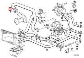 ORIGINALUS OEM BMW 3 5 Serijos E30 E28 E34 Aušinimo Žarna 11531287651