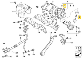 Originalus BMW R50 kupė turbokompresoriaus vakuuminis žarna OEM 11657791077