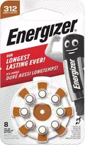 „Energizer“ klausos aparato cinko-oro baterija AZ312DP8 TL8