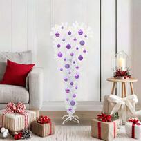 Dirbtinė Kalėdų eglutė su 150 LED Balta 120 cm PVC ir Plienas